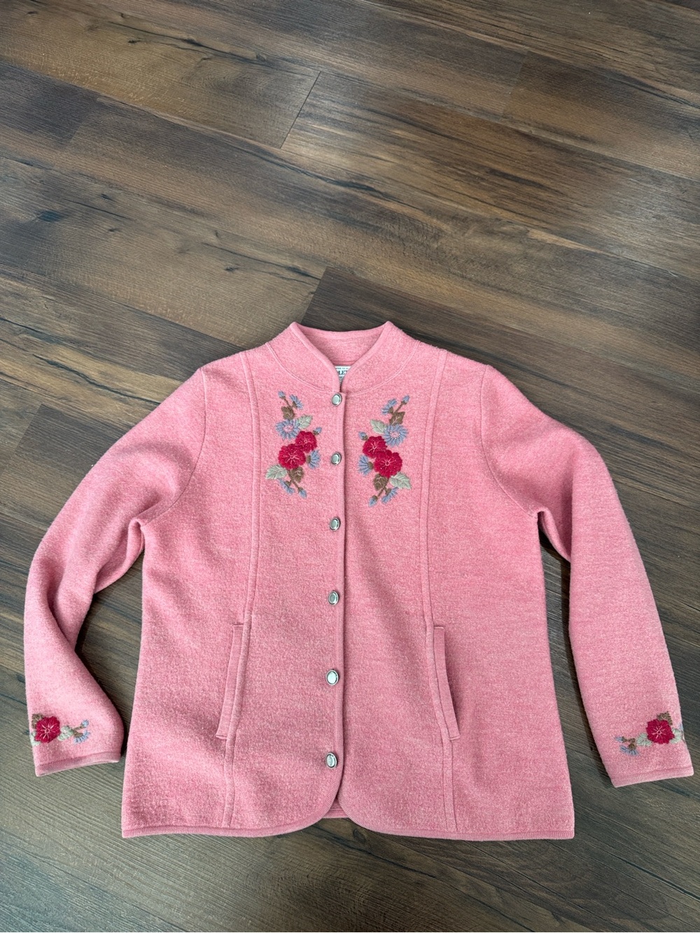 Vintage Pendleton Virgin Wool Embroidered Cardigan Jacket